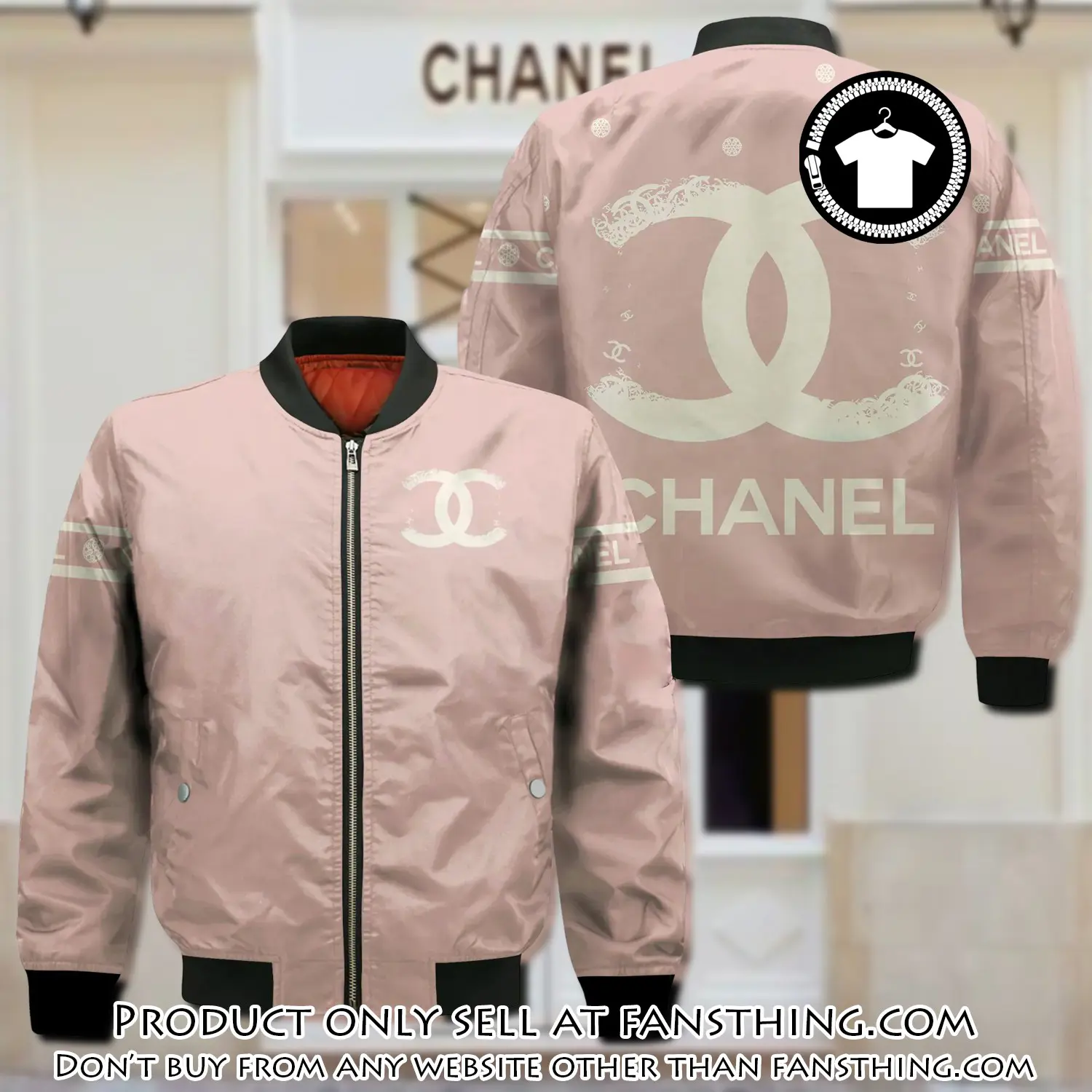 Chanel bomber jacket luxury brand clothing clothes outfit fst5009657